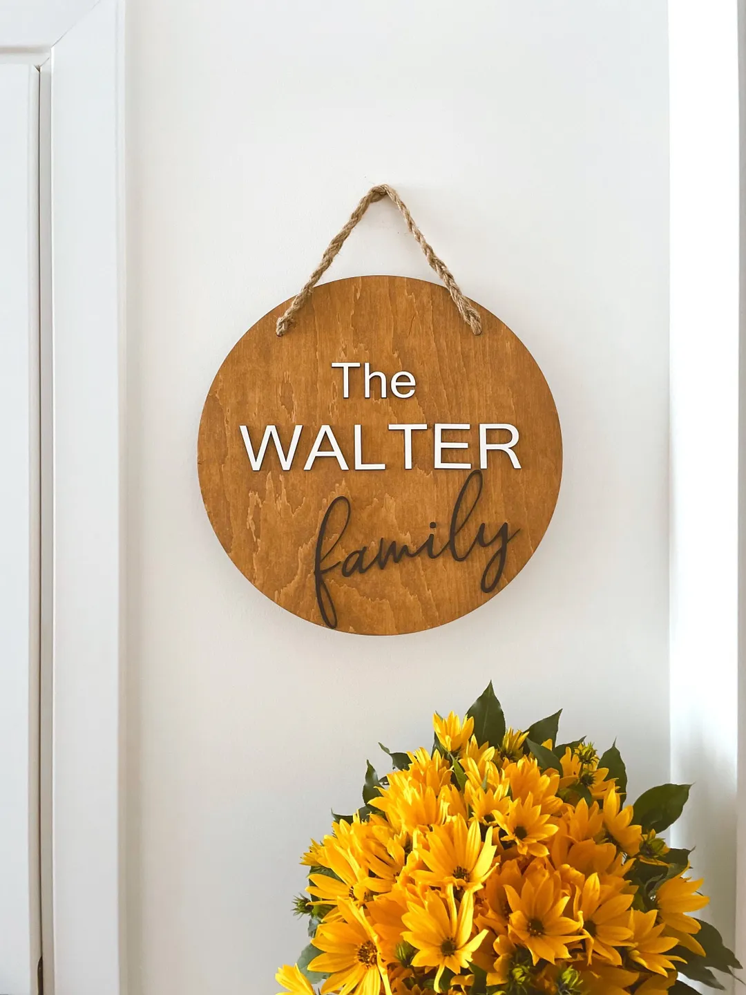 Front Door Welcome Sign, Family Name Home Sign, Personalized Thanksgiving Gift