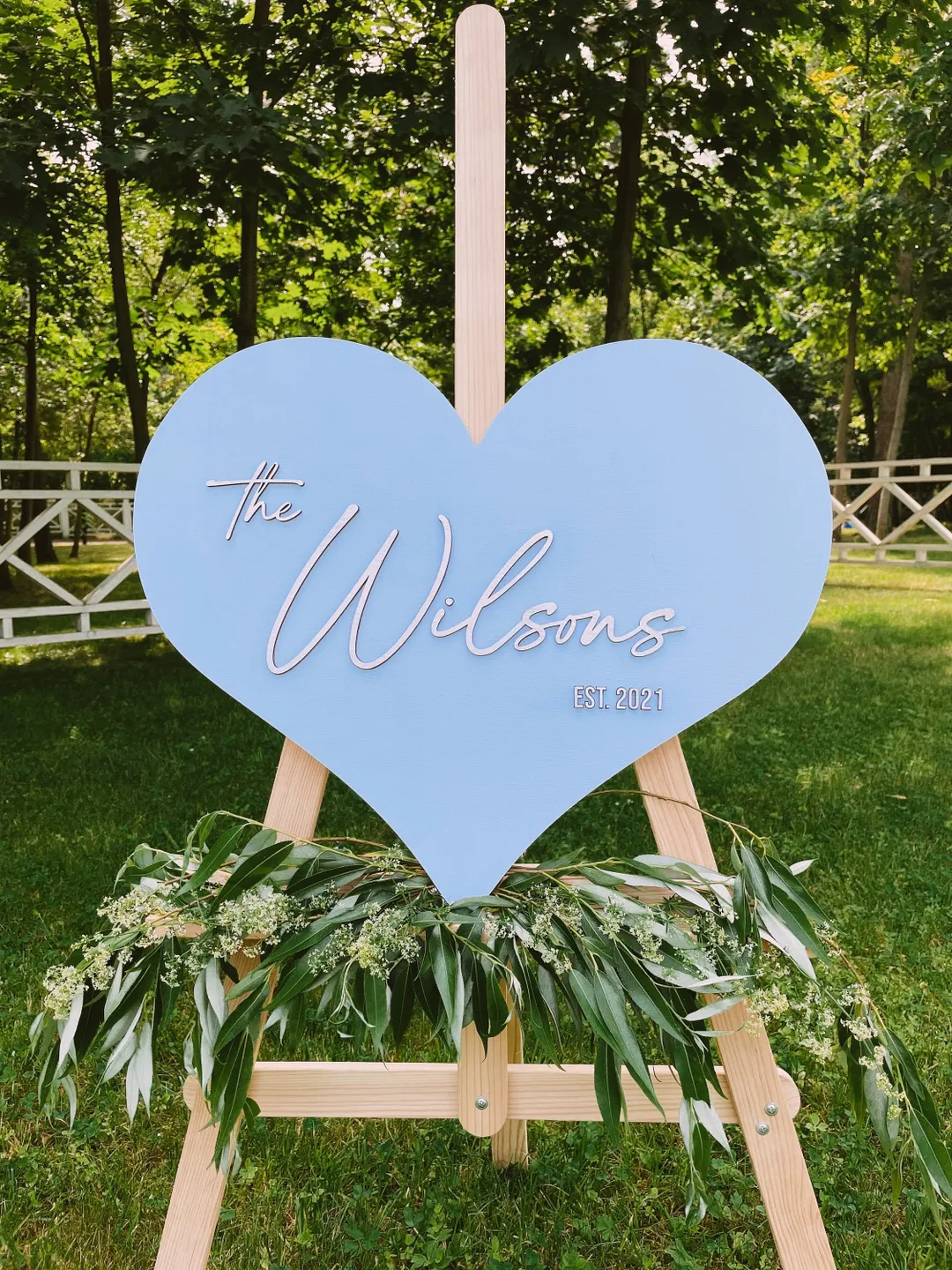 Blue and Silver Wedding Guest Book, Heart Welcome Sign, Wedding Reception Sign