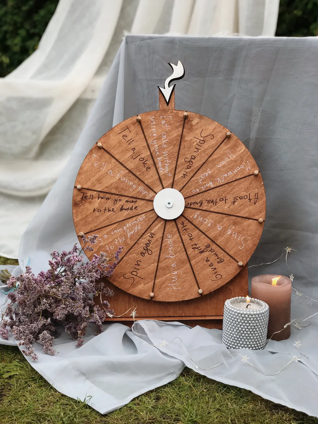 Personalized Family Game, Spin the Wheel Game with Custom Ideas, Dry Erase Wheel, Wedding Game