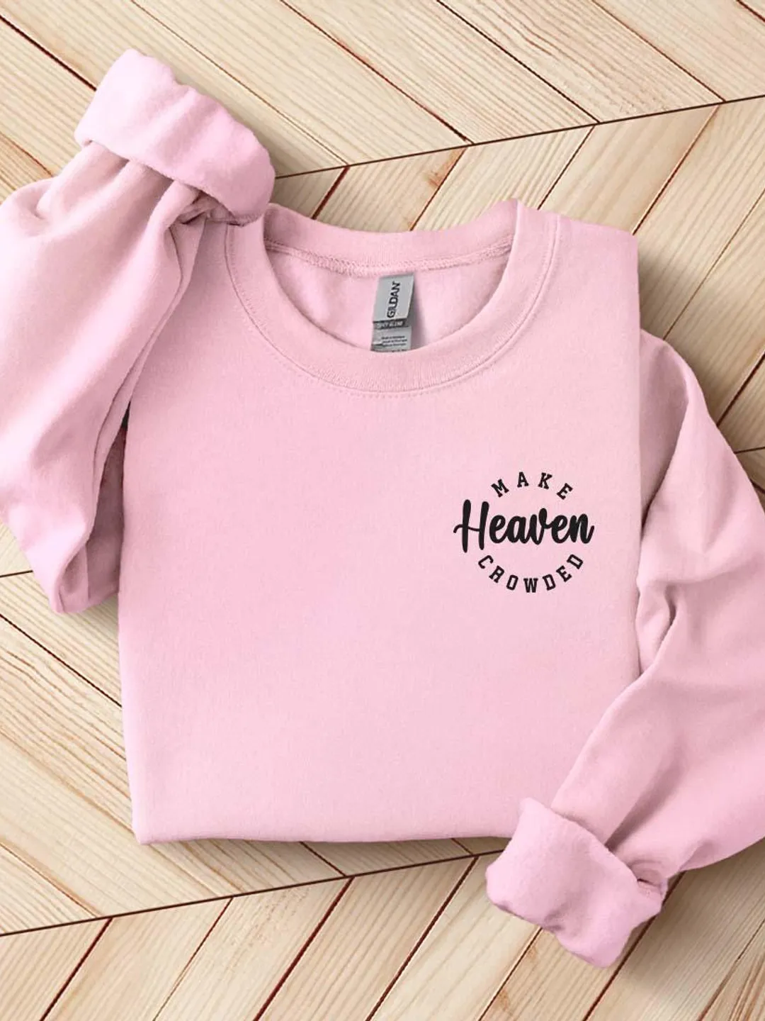 Make Heaven Crowded Christian Tee: Inspirational Bible Verse Shirt