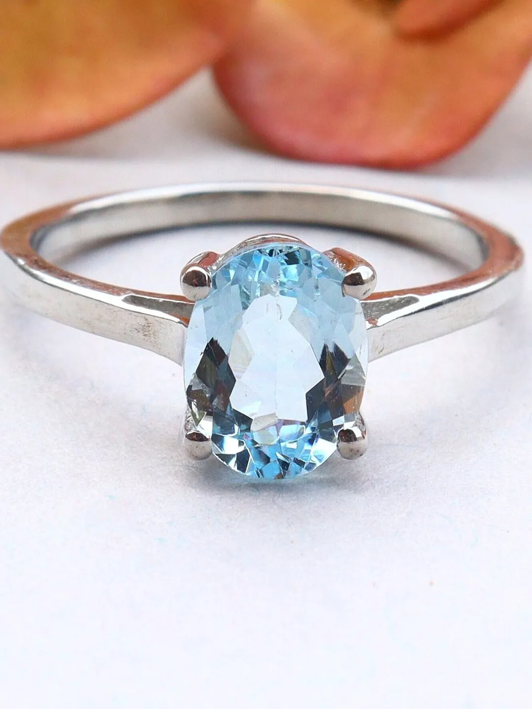 Natural Lemon Quartz Ring, Delicate Statement Ring, 925 Sterling Silver ...