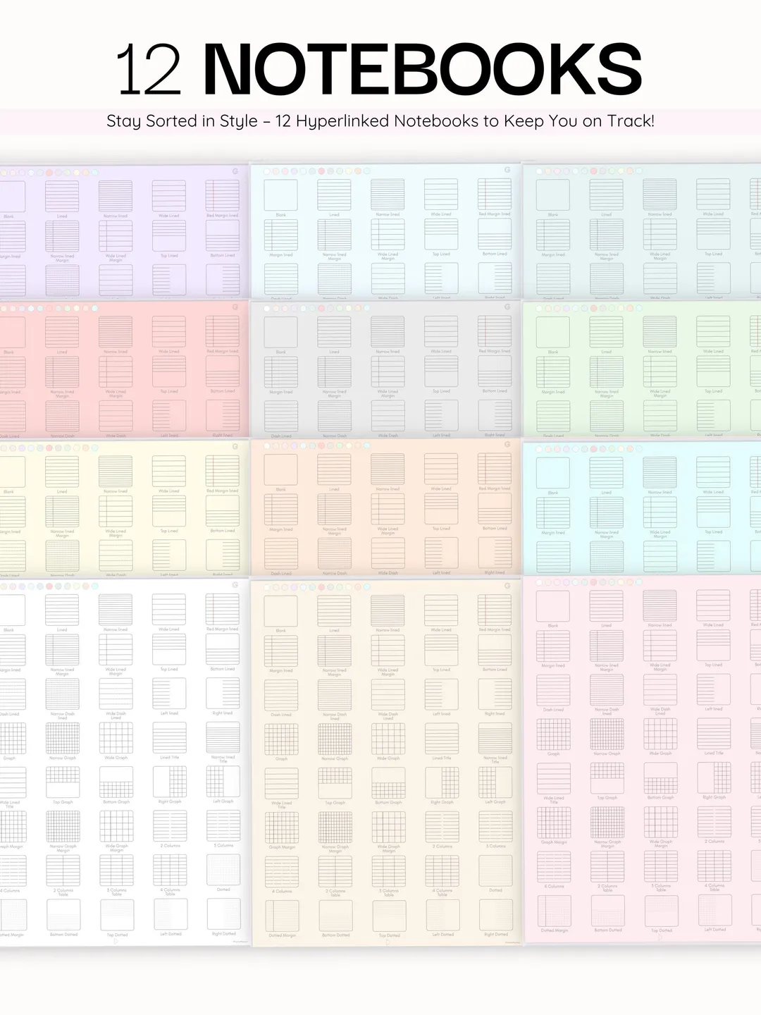 Digital Student Notebook With Tabs | Goodnotes Notetaking Template ...