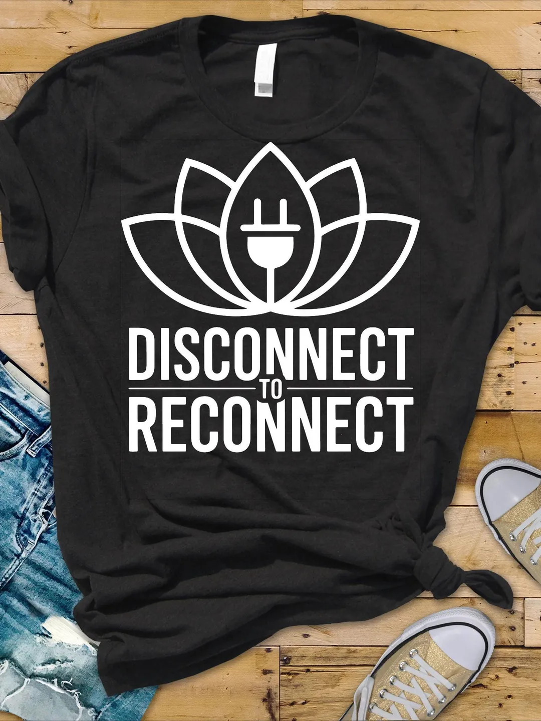 Disconnect to Reconnect SVG PNG | Mindfulness Lotus Design | Digital ...