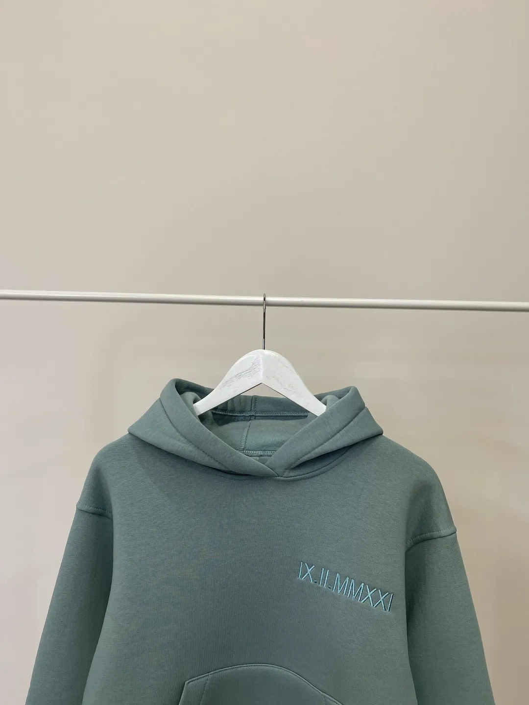 Embroidered Roman Numeral Date Hoodies Couple Sweatshirts Anniversary Matching Clothes Gift for Her and Him