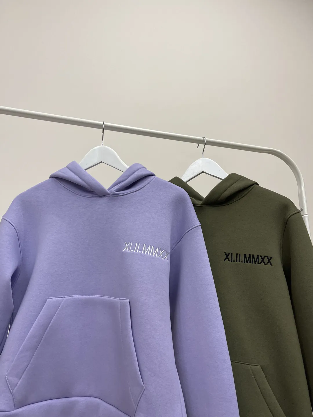 Embroidered Anniversary Roman Date Hoodies Custom  Couple Crewneck Sweatshirts Matching Items Christmas Gift for Her and Him