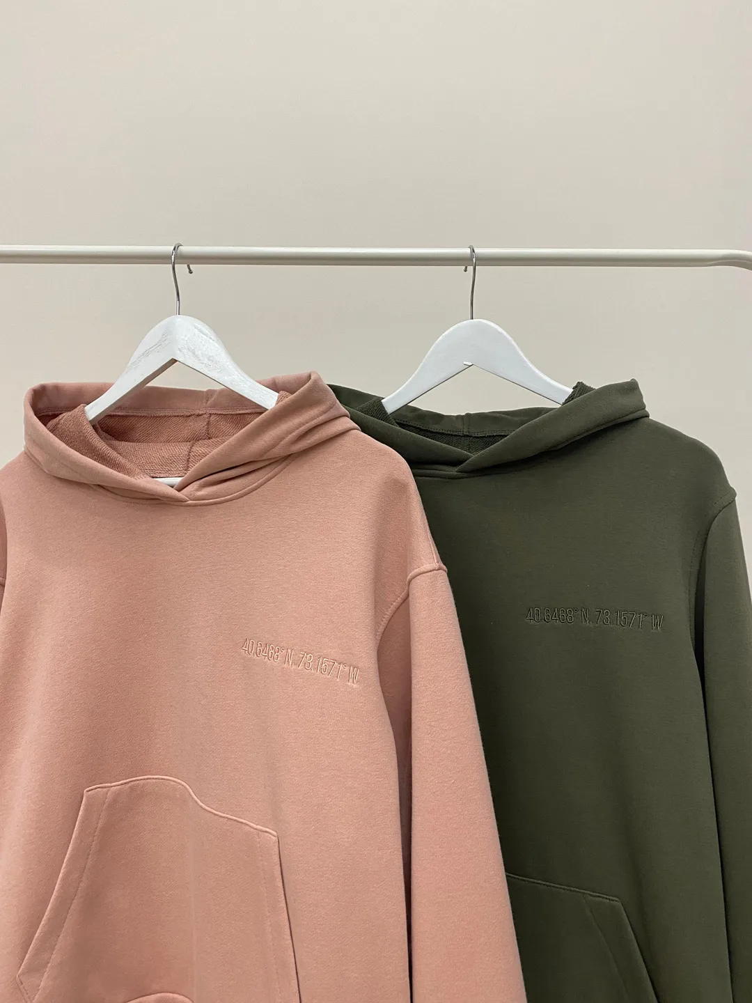 Embroidered Location Hoodie Geoposition Sweatshirt City Street Сoordinates Map Long Distance Realtionship Gift