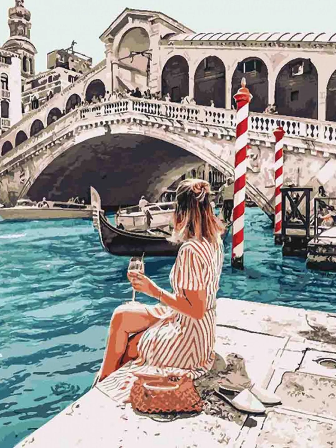 Venice Paint by number kit Adult, Italy Painting by numbers Framed Canvas ❰ Bestseller ❱