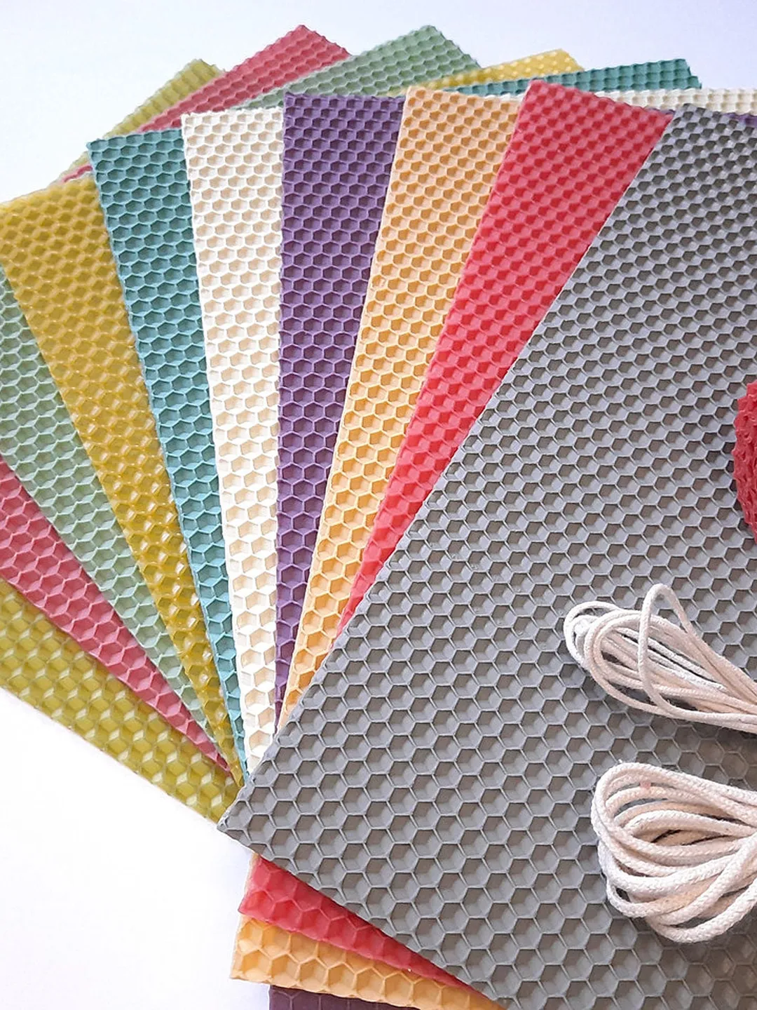 Candle making kit, 100% natural beeswax sheets, Make your own candle ❰ Candle Gift Set ❱