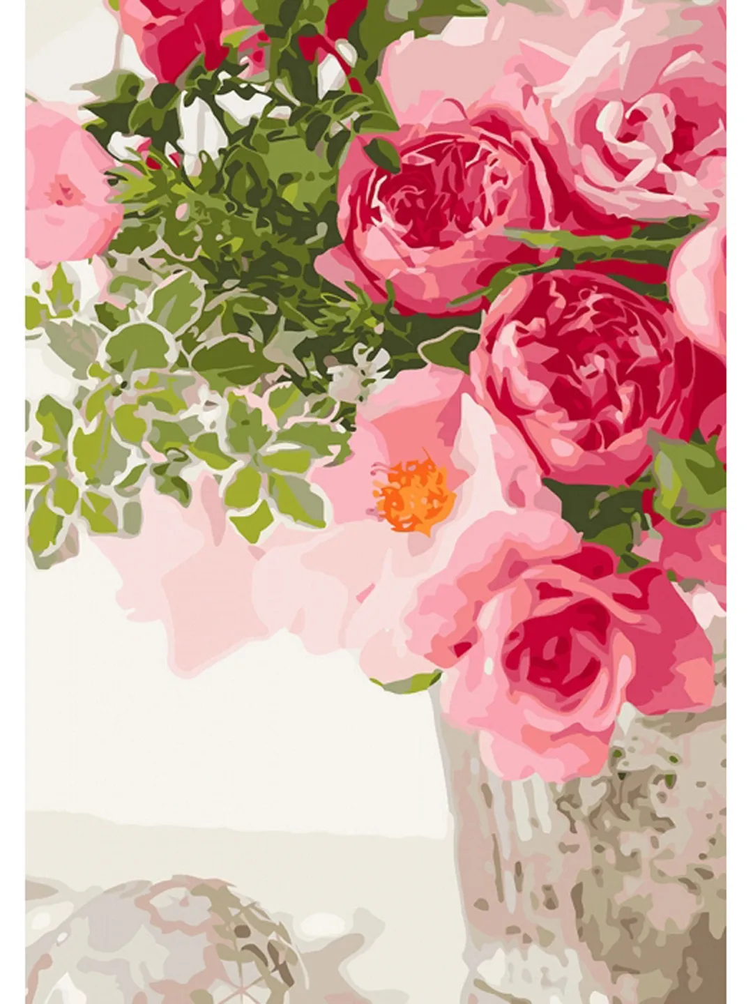 Peonies Paint by number kit Adult, Floral Painting kit Peony With Frame On Canvas