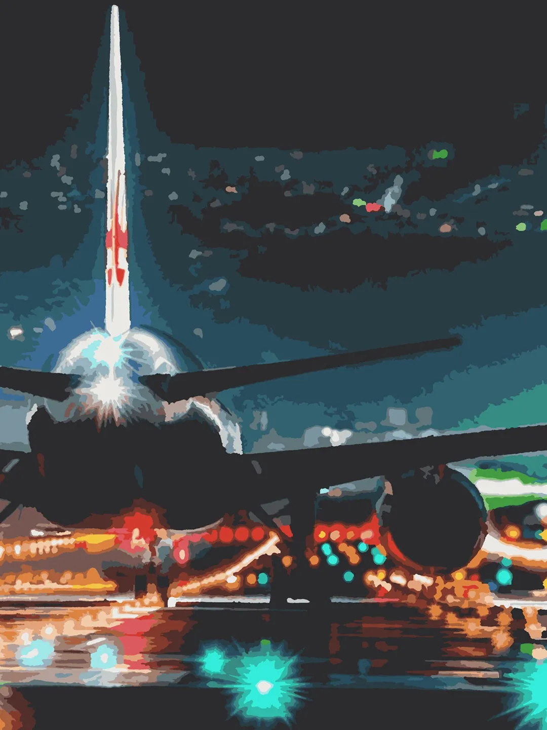 Plane Paint by number kit Adult, Airplane painting by numbers Framed Canvas