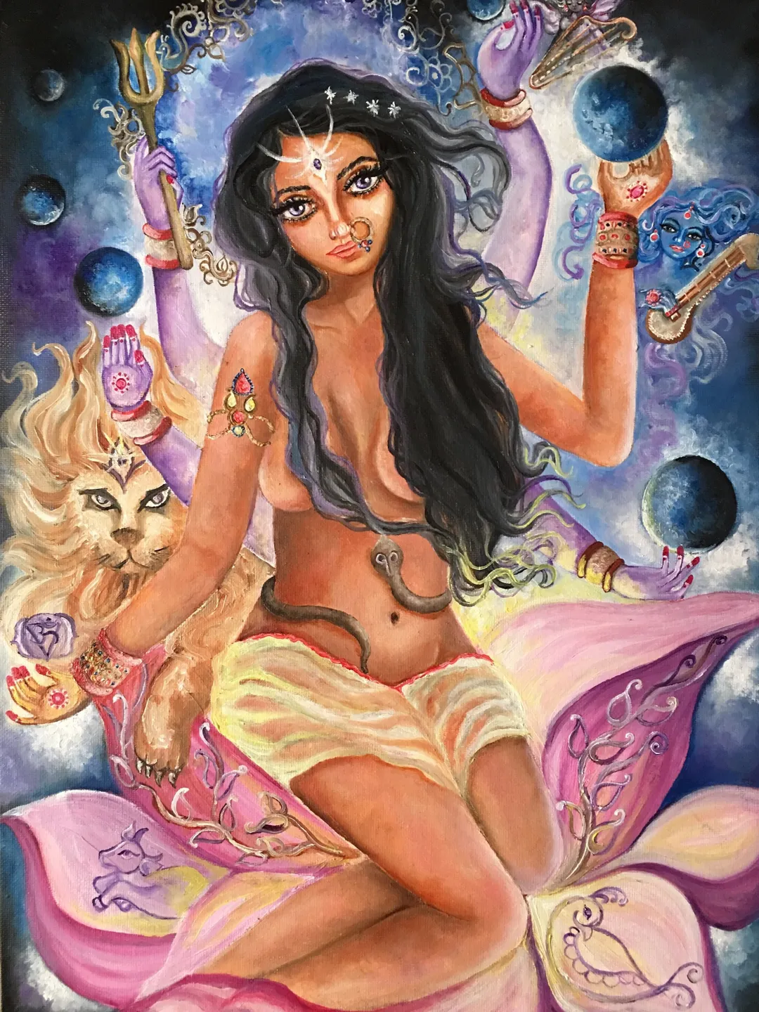 Ajna chakra wall art, printed colorful third eye chakra inner soul positive energy vibe cosmos art, east hindu wall art quality print