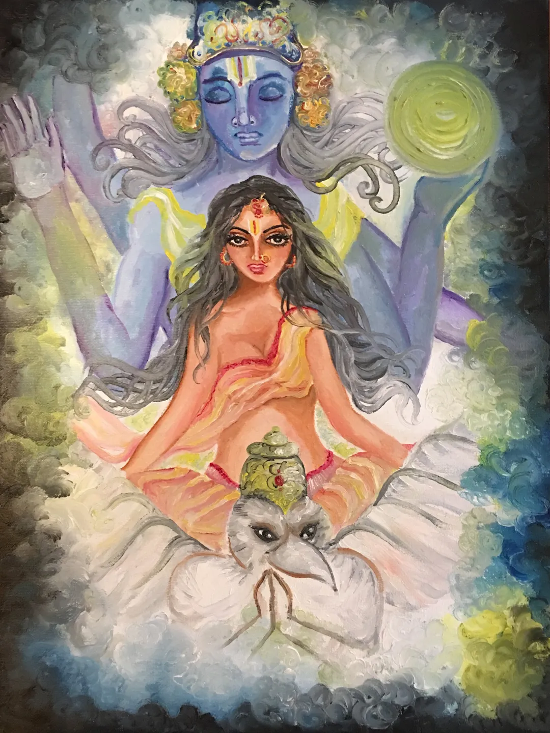 Fine Art Prints The Crown Chakra Goddess Art