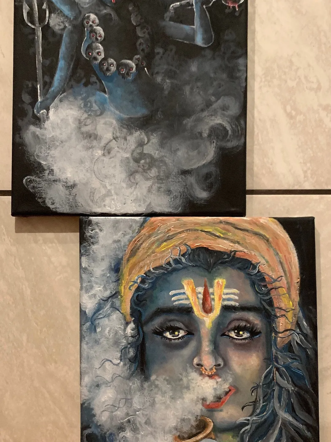 Aghora inspired fine art print, high quality colorful painting quality print handmade art, poster print wall decor room decoration art