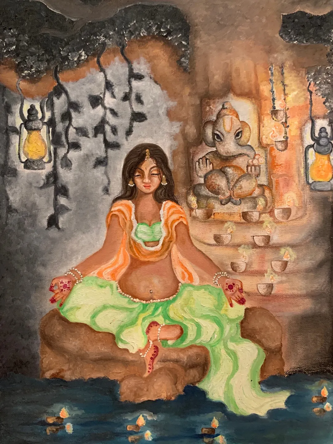 Fine Art Print Meditating