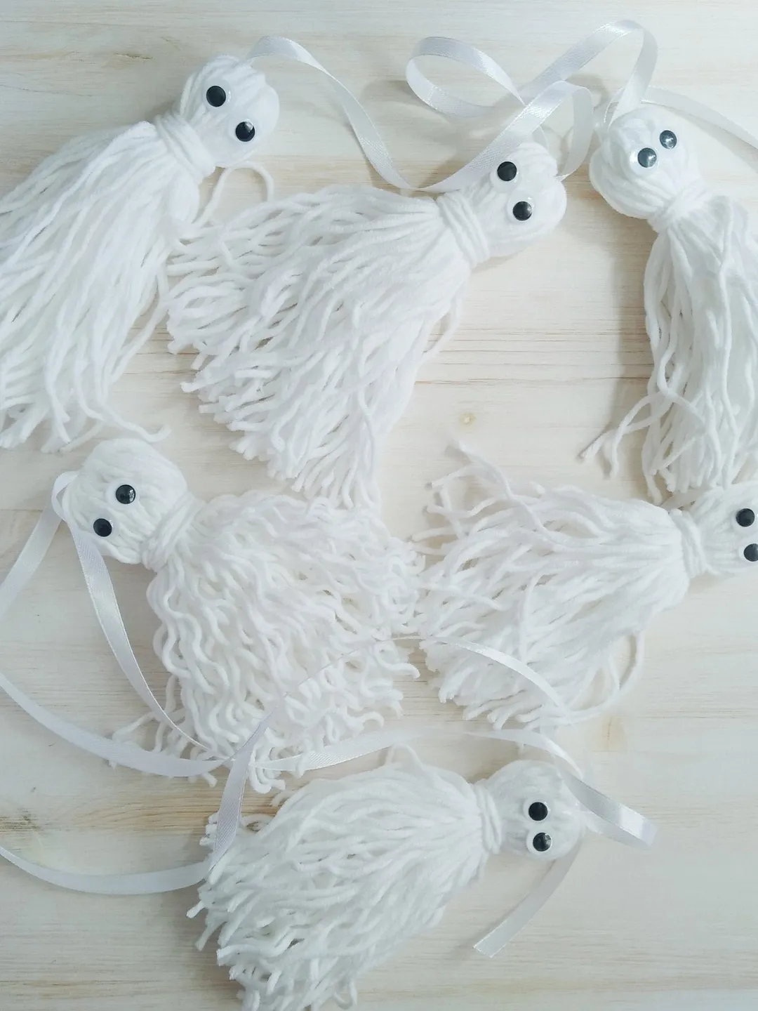 Halloween Tassel Garland, halloween garland, ghost decoration