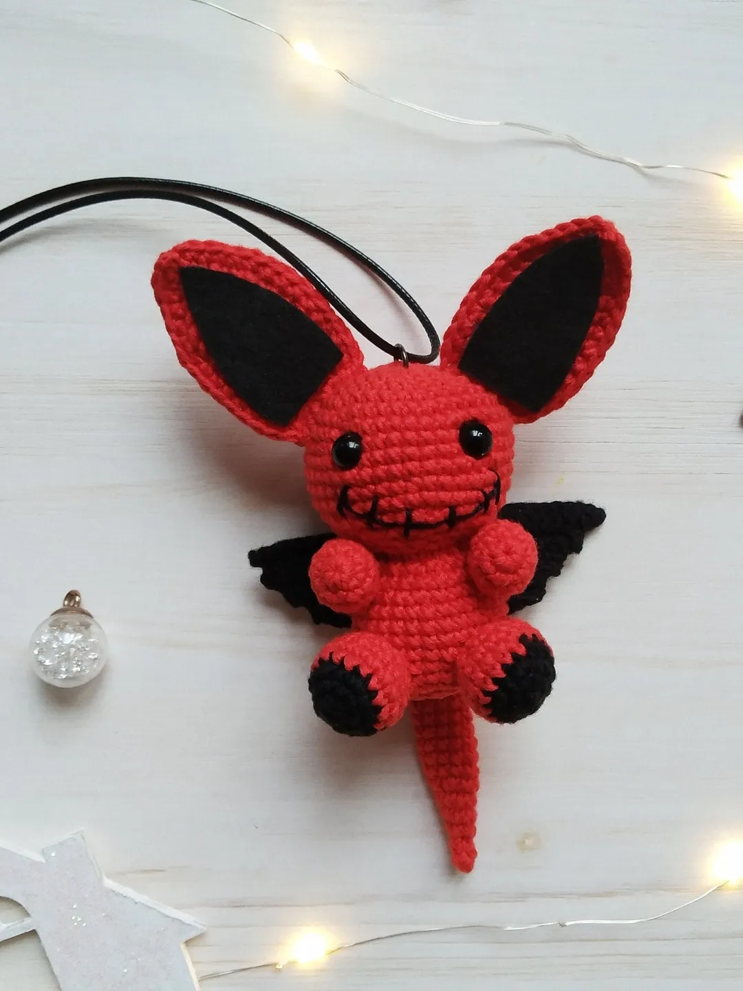 Mothman plush car accessories, moth plushie car hanging charm, car guy gift, rear view mirror charm, interior car decor, kawaii halloween