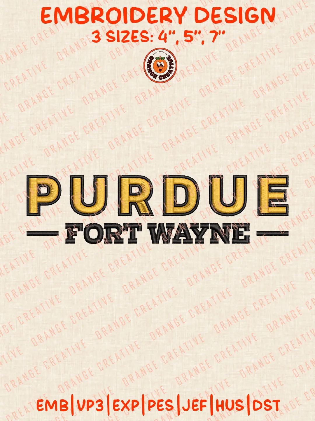 NCAA Purdue Fort Wayne Wordmark Logo Embroidery Files, NCAA Purdue Fort Wayne Mastodons Team Embroidery Designs, College Football Team Machine Embroidery Files, NCAA Purdue Fort Wayne Machine Embroidery, Digital Download