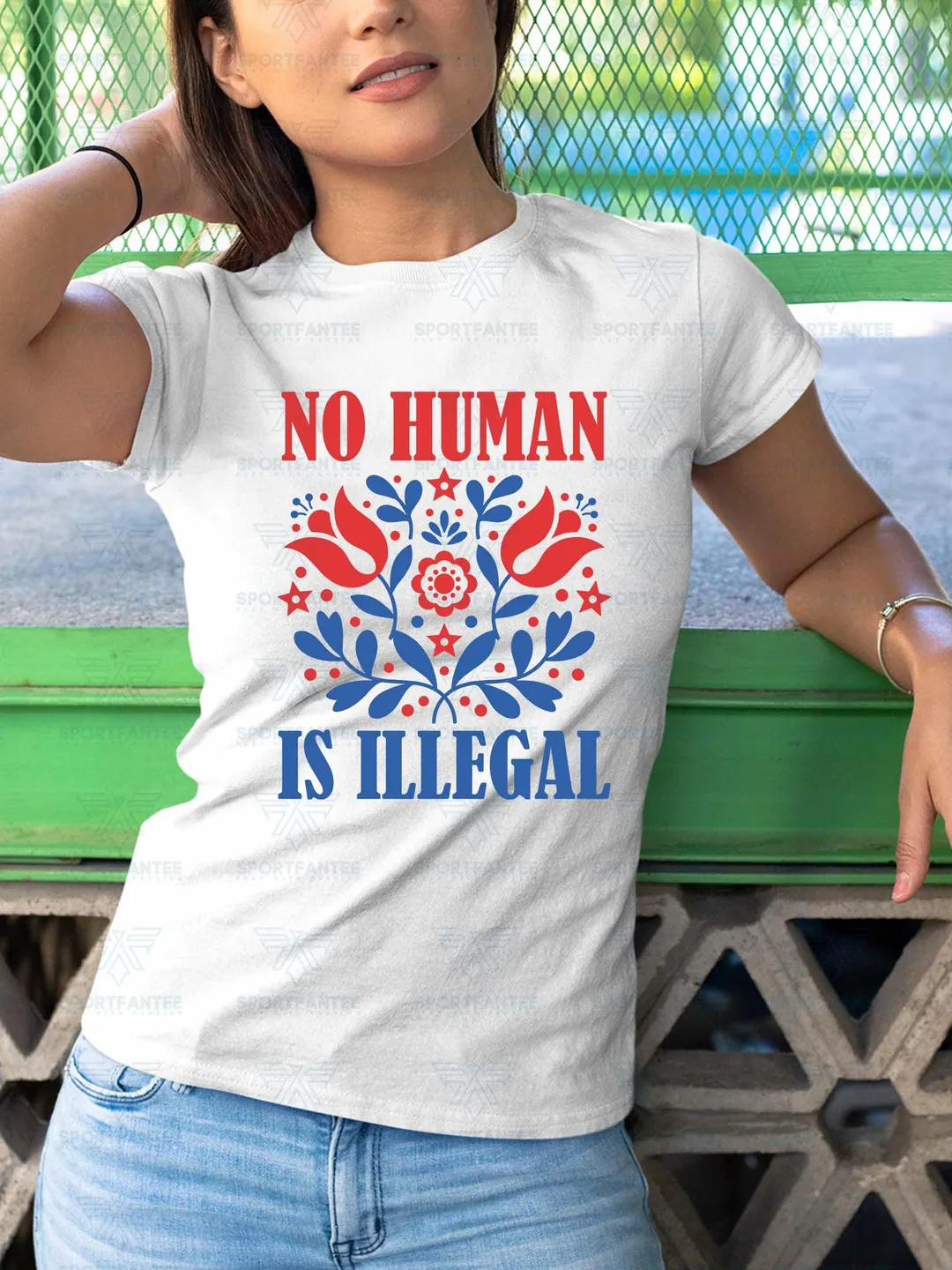 No Human Is Illegal Shirt - Immigration Rights, Social Justice Graphic Tee