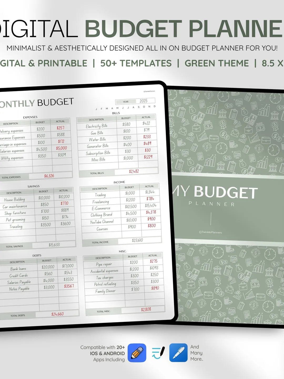 Ultimate Savings Planner Excel Template | Budget Tracker & Financial Goals