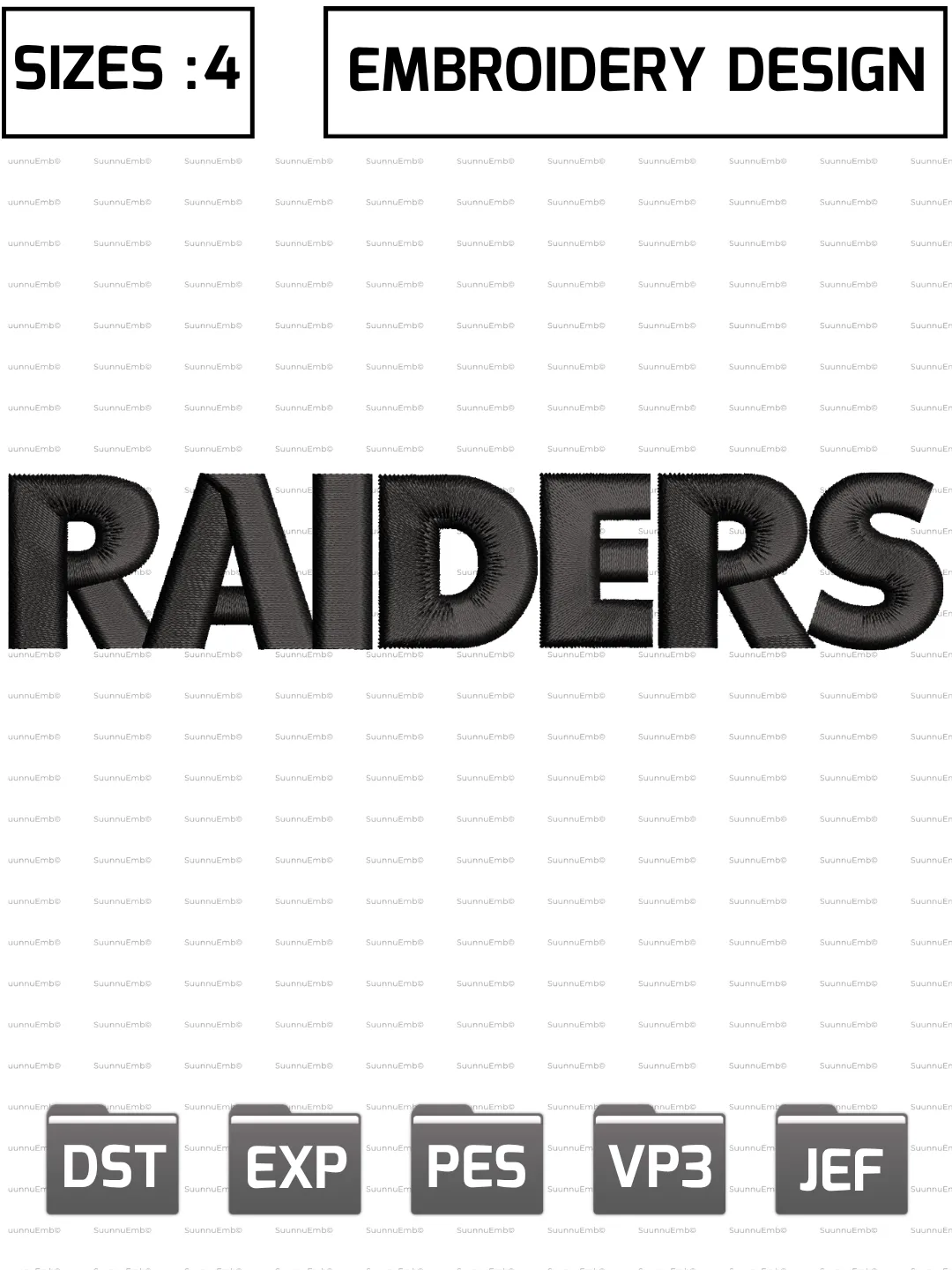 Las Vegas Raiders Wordmark Logo Embroidery Design,NFL Logos Embroidery Design,NFL Teams, Machine Embroidery Design File,4 Sizes, Digital Download