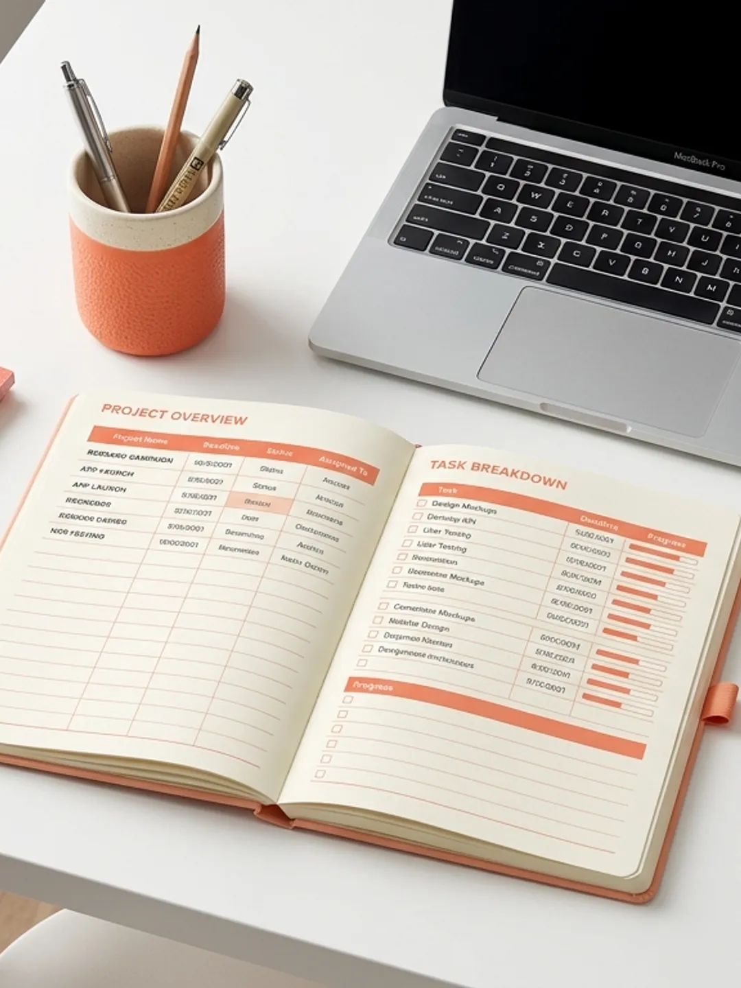 Project Management Tracker PDF — Task, Client & Deadline Planner ...