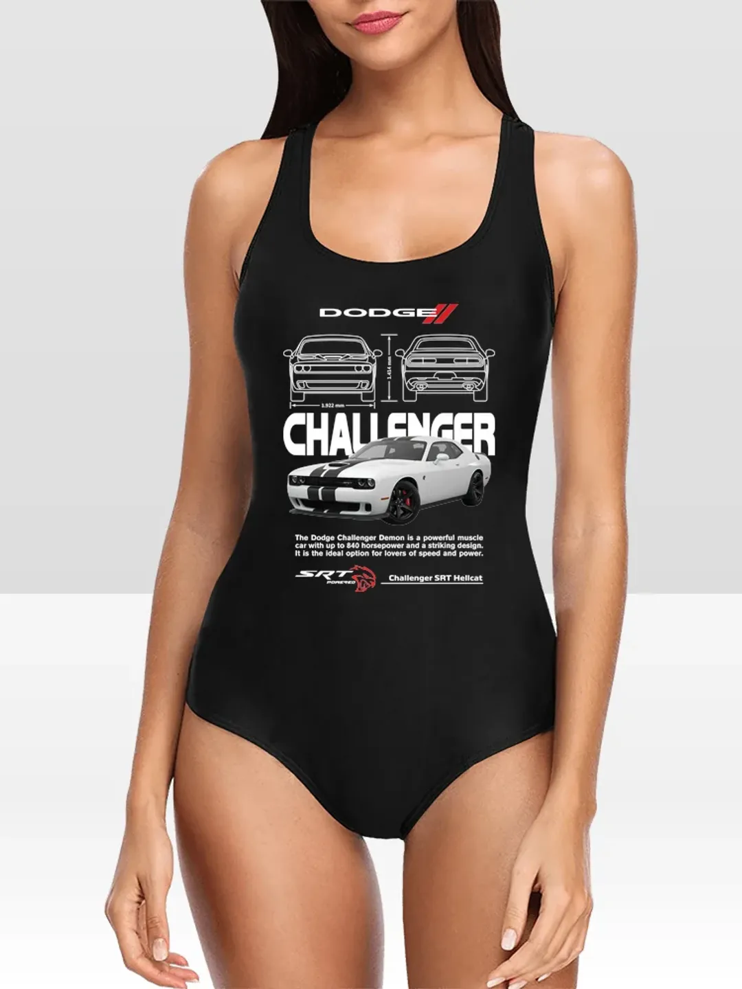 Dodge Challenger Y2K One Piece Swimsuit