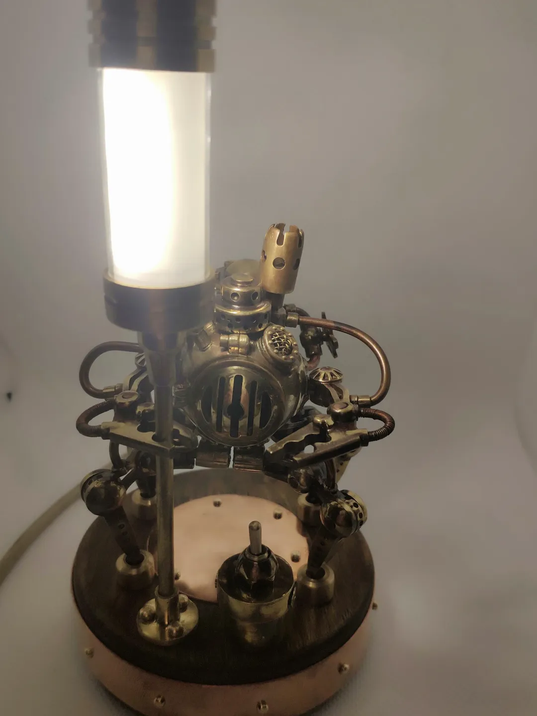 Night Guardian steampunk nightlight