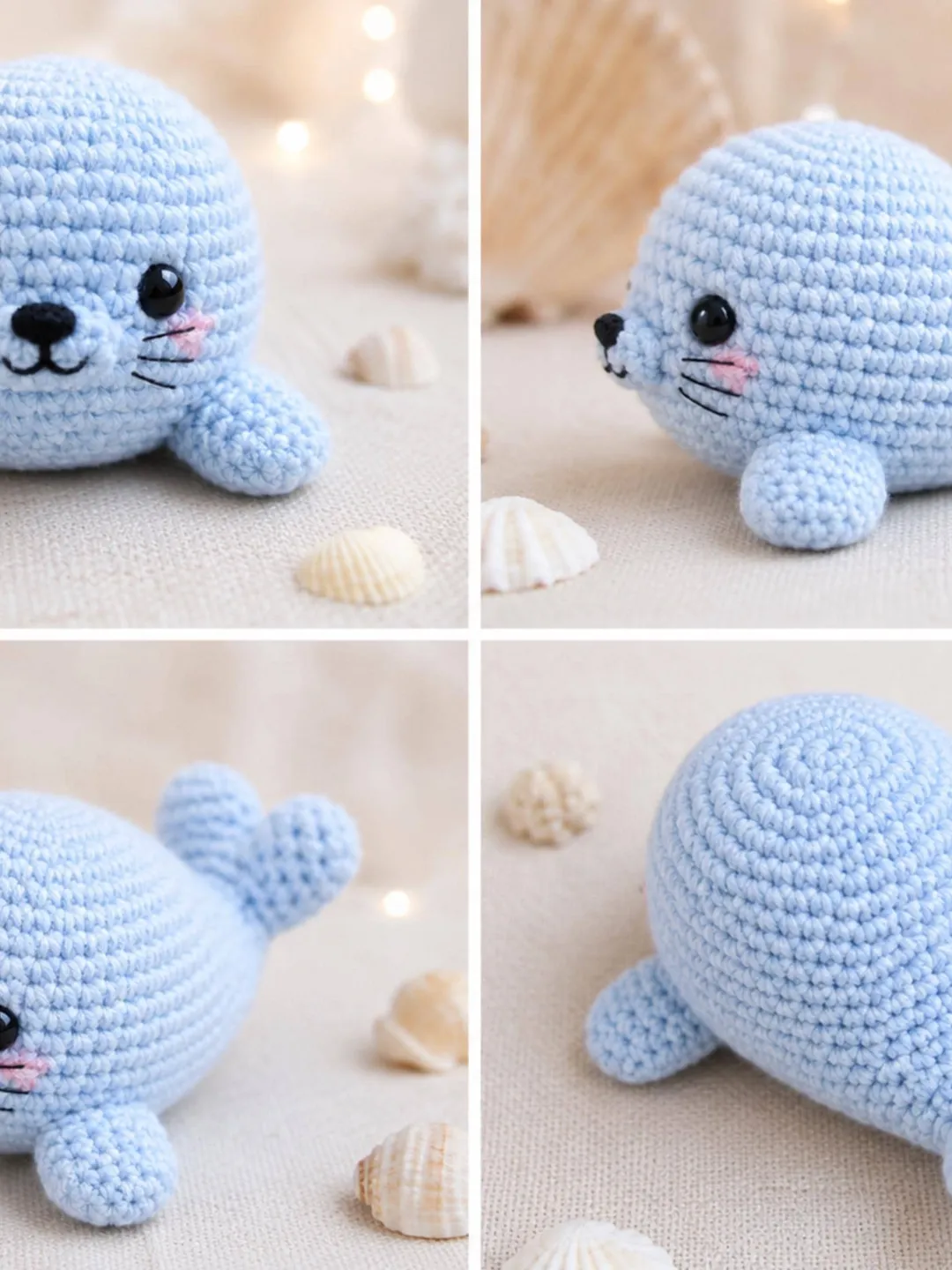 No Sew Baby Seal Crochet Pattern | Plush Amigurumi Tutorial (PDF