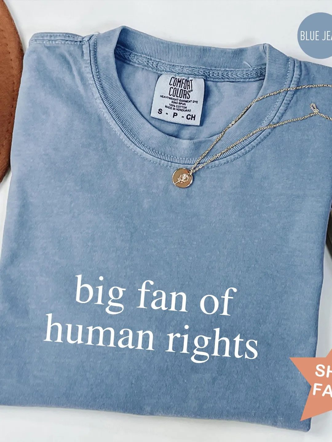 Comfort Colors® Big Fan Of Human Rights Shirt, Equality Shirt, Social Justice Shirt, Political Protest Shirt, Activist Shirt, Gift for Her