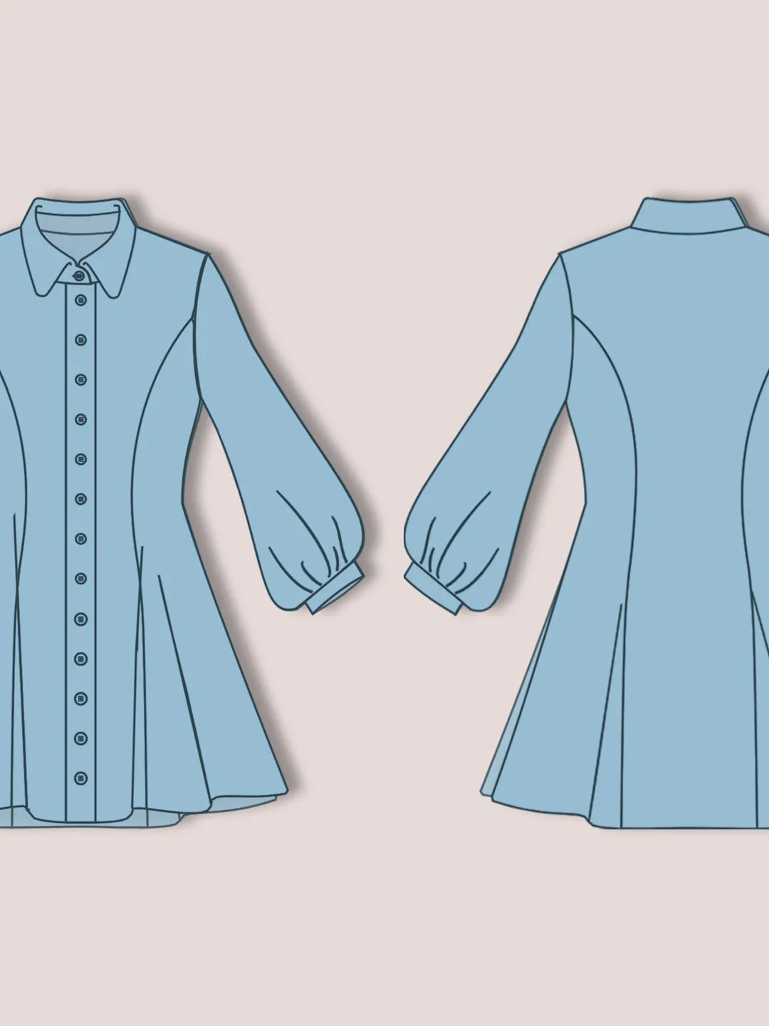 flared shirt dress pattern 34 Maxi Dress Sewing Patterns (8 FREE!)