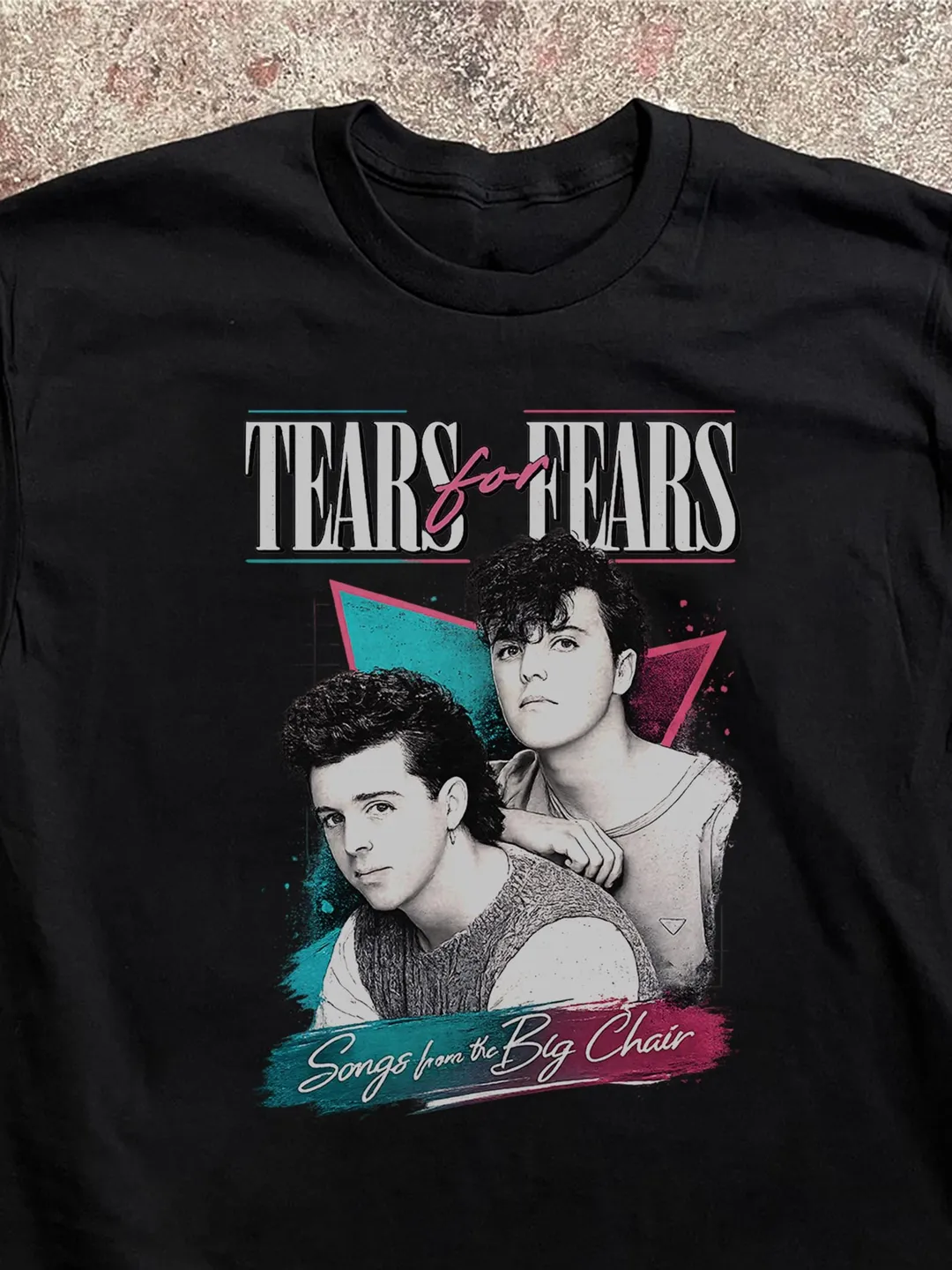 Vintage 80s Tears for Fears T-Shirt Retro New Wave Synthpop Band Merch