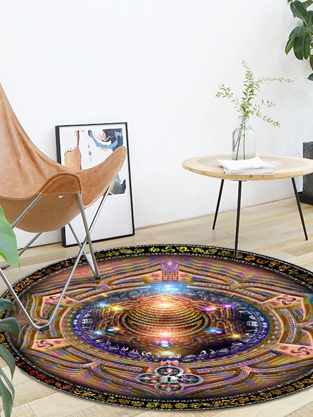 Chakra Image Rug Svadhisthana Circular Rug | Sacral Chakra