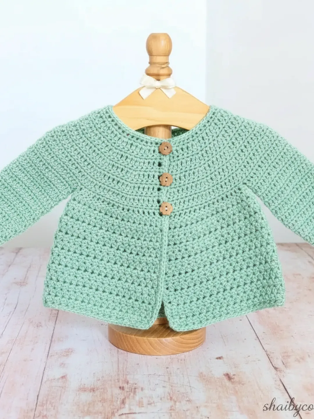 Crochet Baby Cardigan Pattern PDF + Image Guidance | Easy Baby Sweater | Beginner-Friendly Baby Crochet Pattern