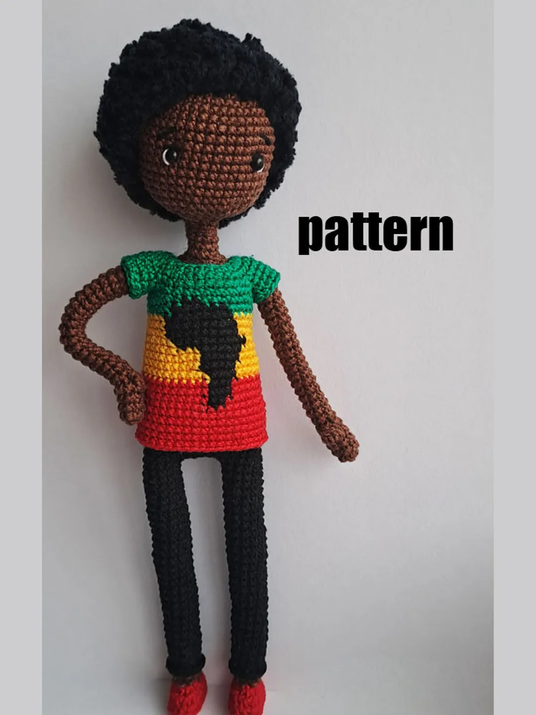 African doll pattern. African boy doll. Crochet african doll. Male african doll