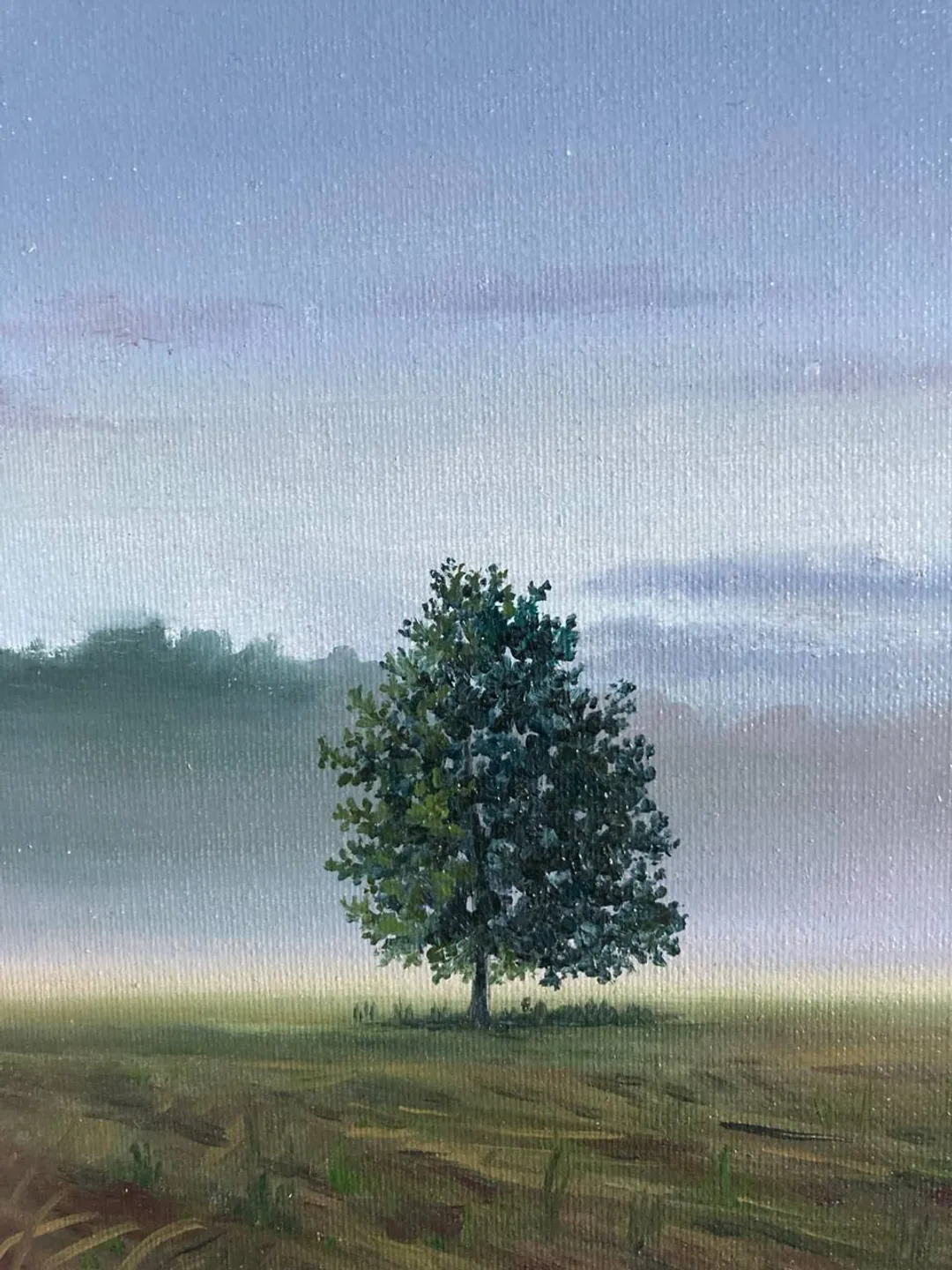 Tree Oil Painting Landscape Painting Original Small Artwork 8 by Art Moody Painting