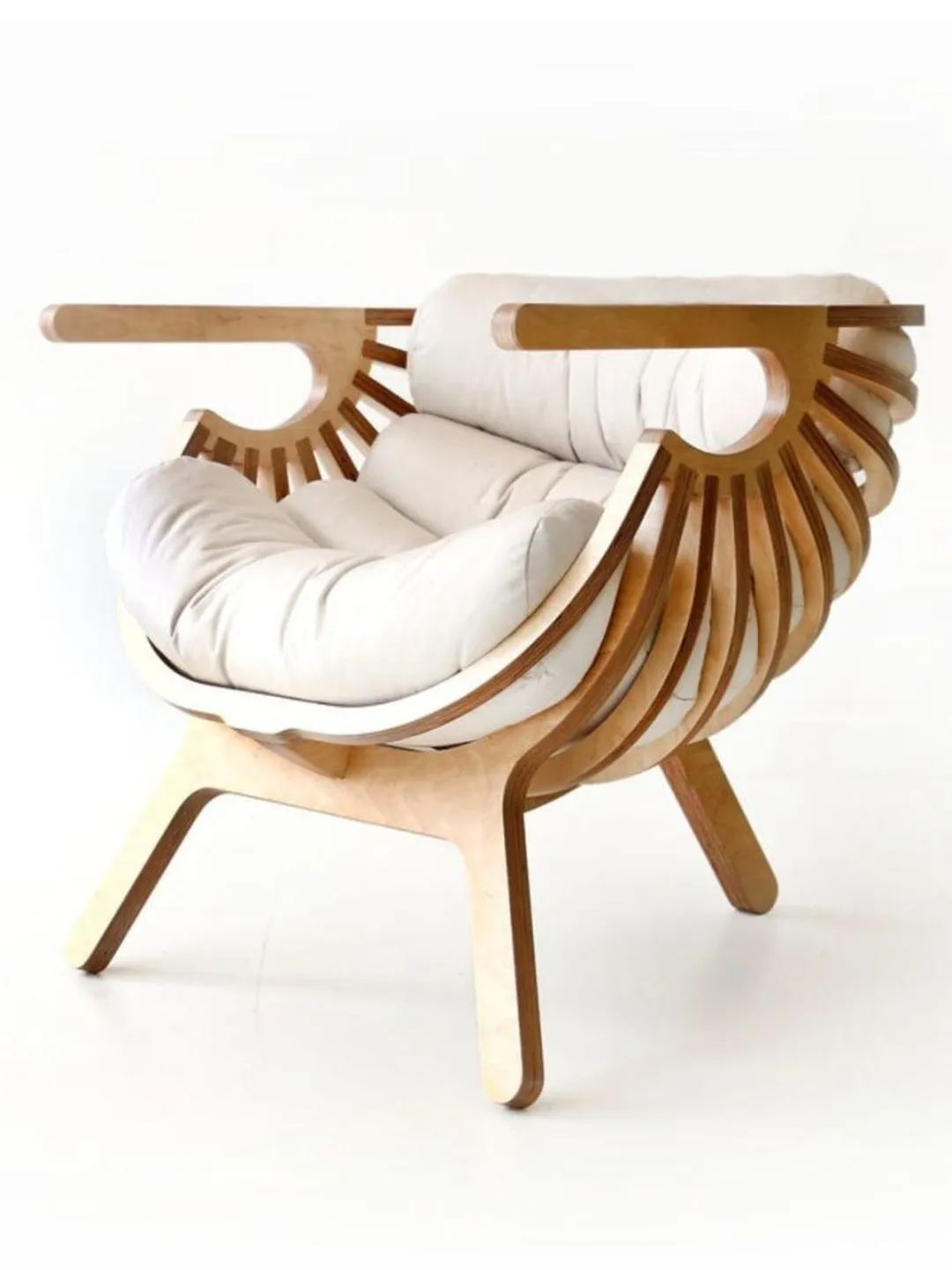 Digital Template Cnc Router Files Cnc Armchair-Shell Files for Wood Laser Cut Pattern