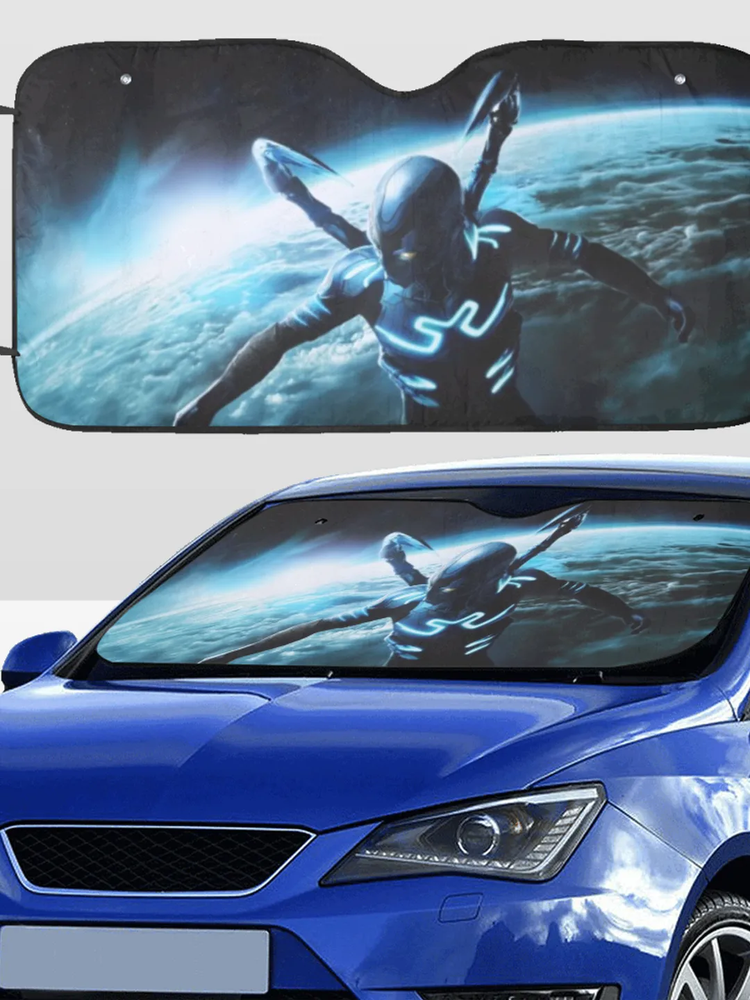 Blue Beetle Car SunShade