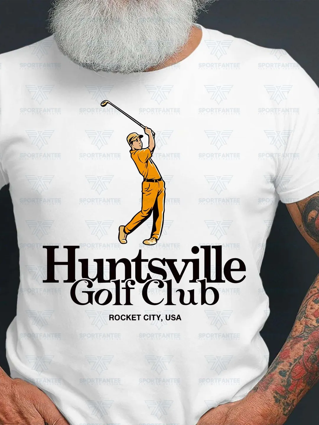 Huntsville Golf Club Retro Graphic Tee, Vintage Golfer Shirt, Rocket City USA