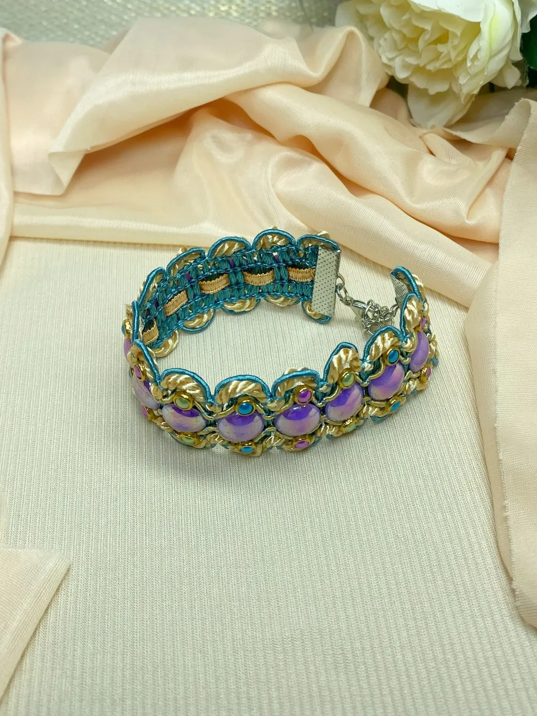 Summer bright handmade bracelet. Handmade jewelry