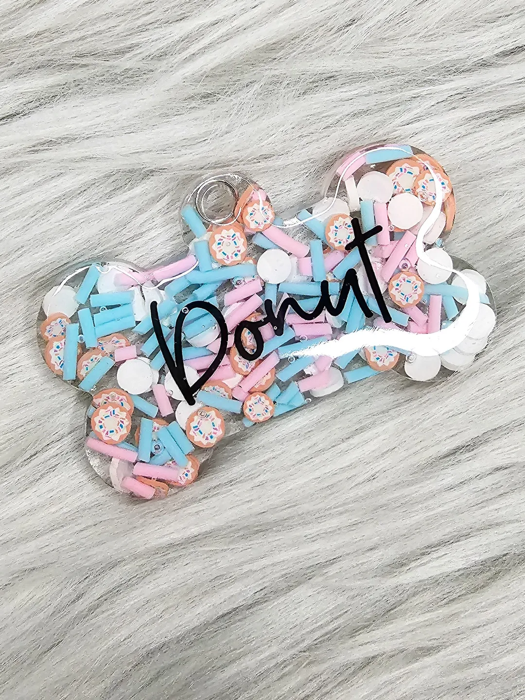 Donut and Sprinkles Pet Tag