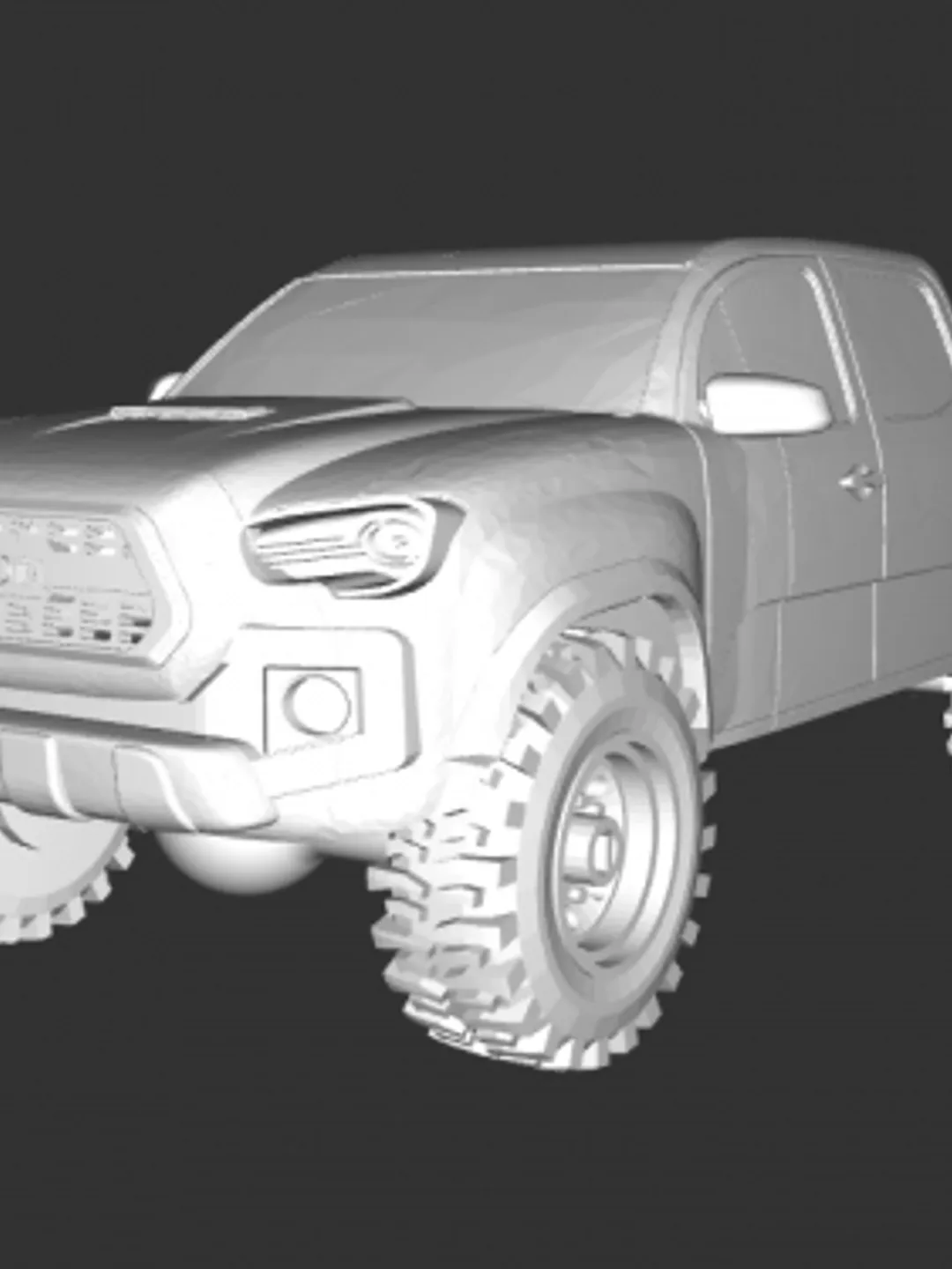 Beauty 1 3d Model Car STL 3D Printing Toyota Tacoma
