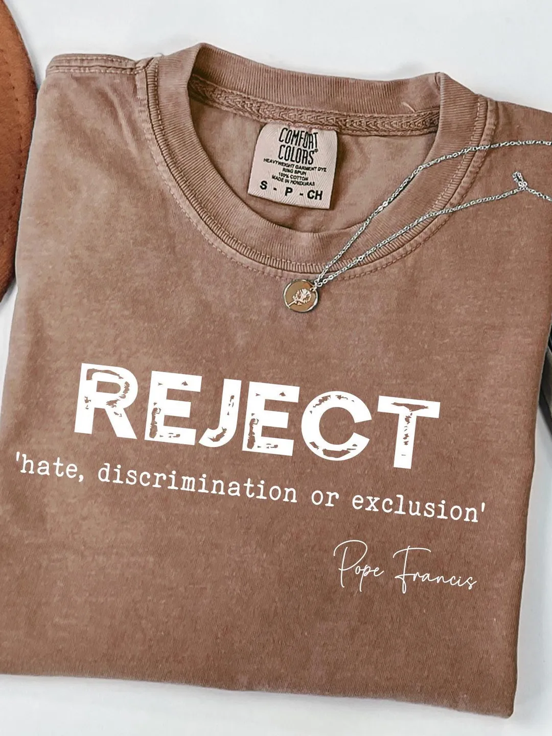 Pope Francis T-shirt: Comfort Colors Christian Tee