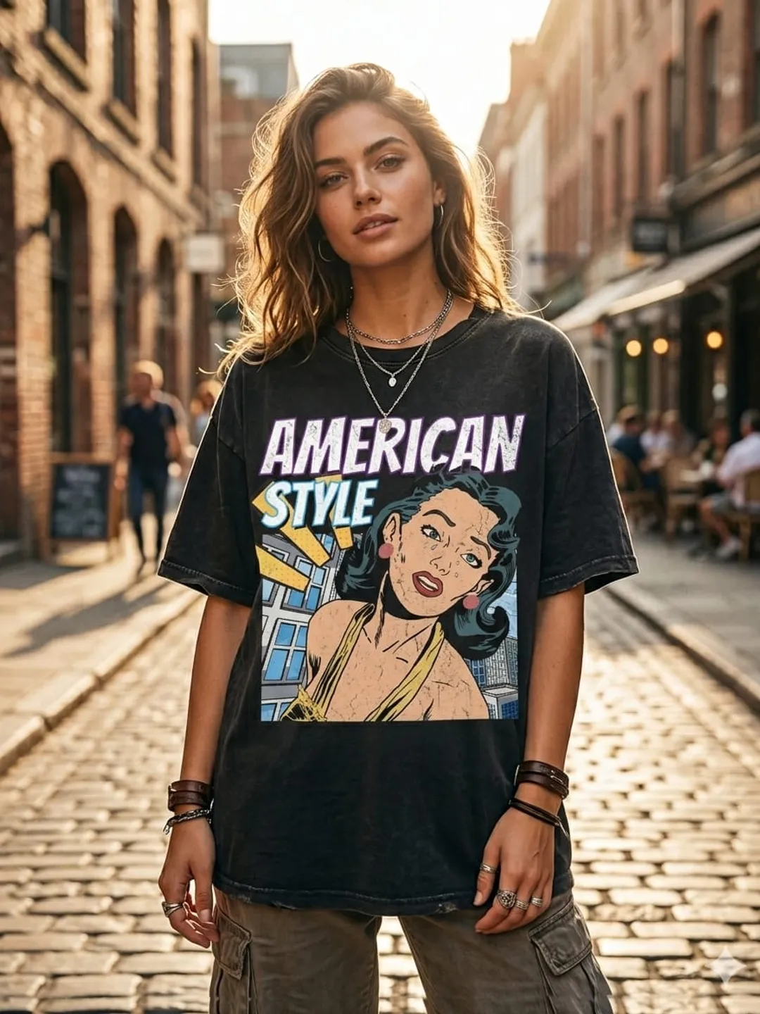 American Style Tee | Retro Aesthetic Streetwear Shirt