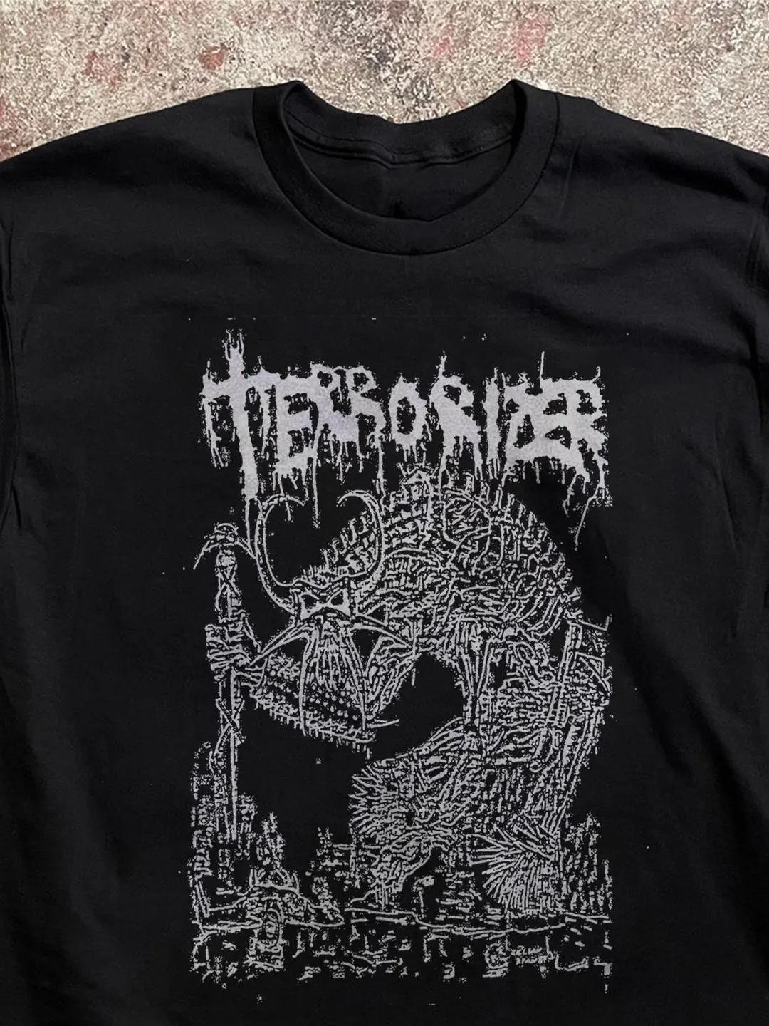 Terrorizer Band T-Shirt Grindcore Death Metal Nightmares Tee