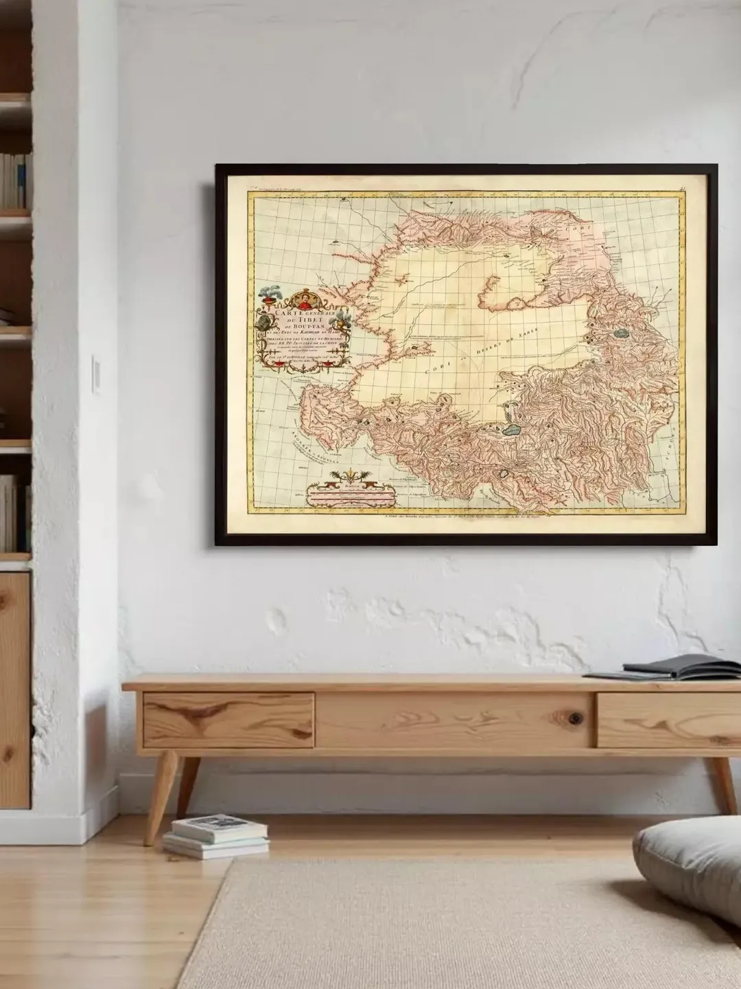 Vintage Map of Tibet 1737 | Antique Wall Art Print
