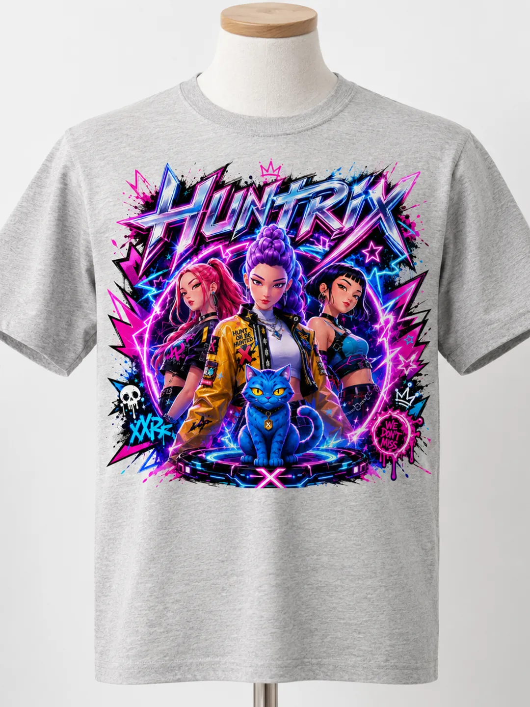 Huntrix Kpop Demon Hunters Anime Girl Clipart | Rumi Mira Zoey PNG