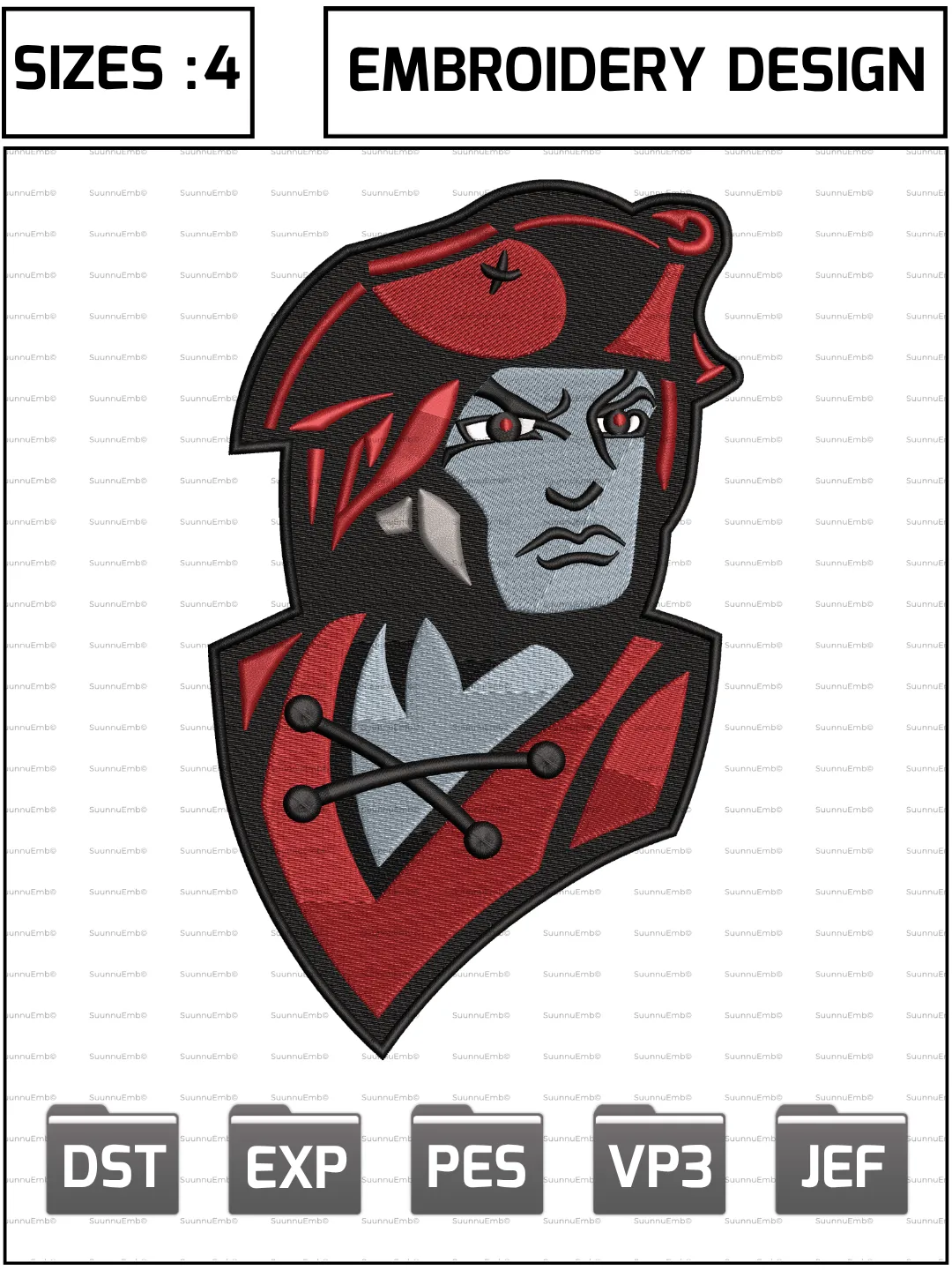 Colgate Raiders Secondary Logo Embroidery Design,NCAA Logos Embroidery Design,NCAA Teams, Machine Embroidery Design File,4 Sizes, Digital Download