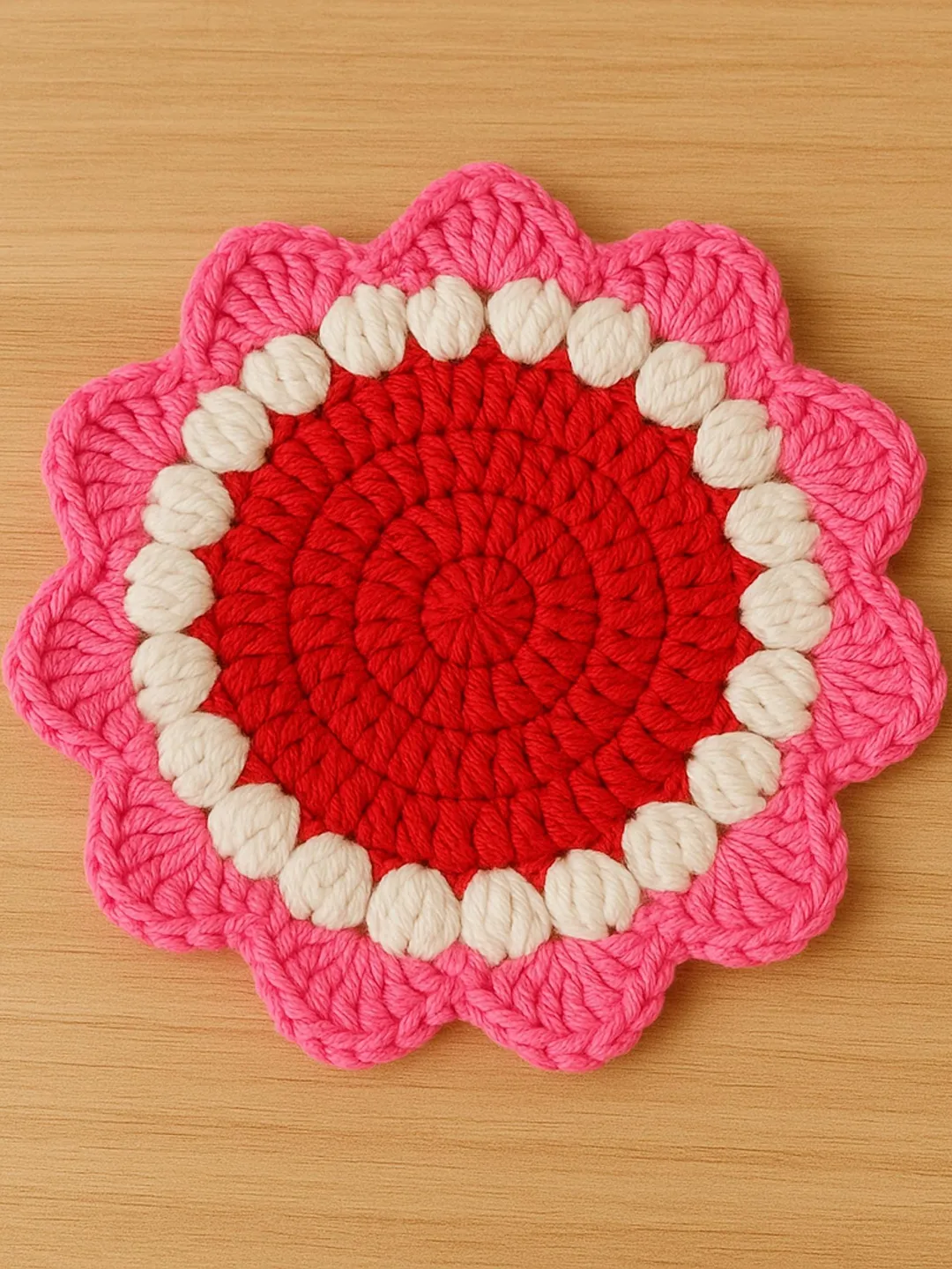 Sunflower Crochet Doily Pattern PDF, Handmade Floral Table Decor, Round Crochet Placemat DIY, Rustic Home Decoration, Instant Download