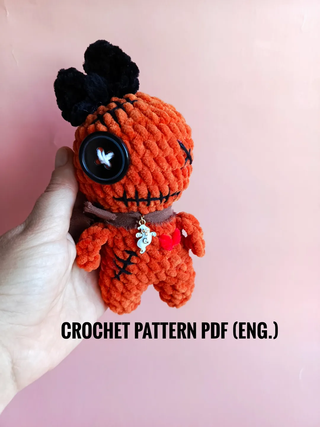 No sew Crochet pattern, Voodoo doll crochet pattern, voodoo amigurumi