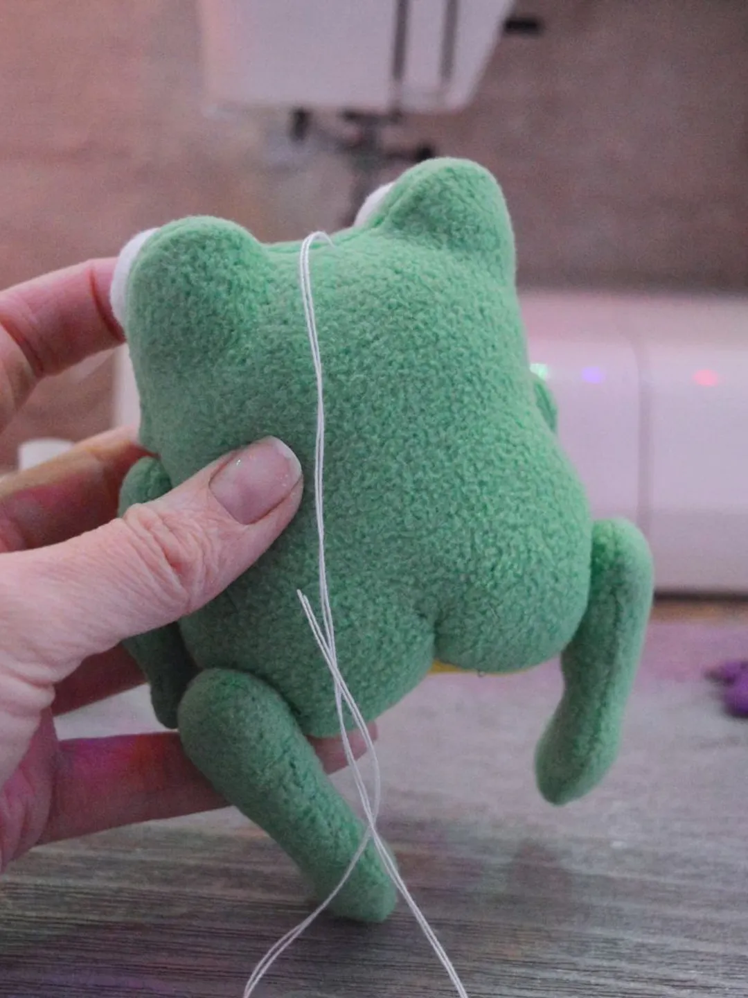 Frog Plush Sewing Pattern with Secret Mouth Pocket and Fly PDF